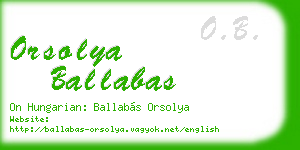 orsolya ballabas business card